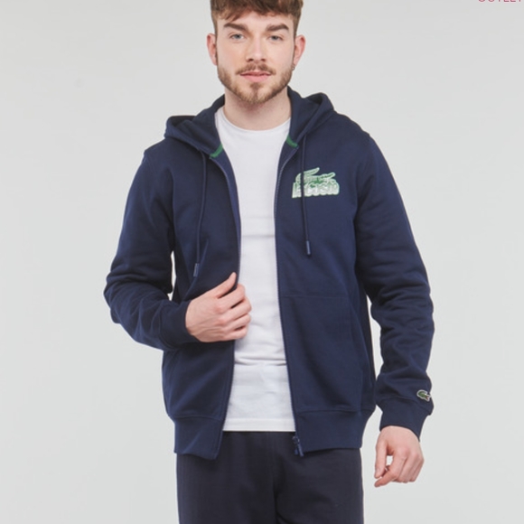 Lacoste Other - Men's Lacoste Unbrushed Fleece Zipped Hoodie